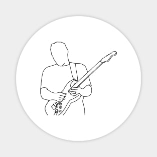 David Gilmour Minimalistic Design Magnet